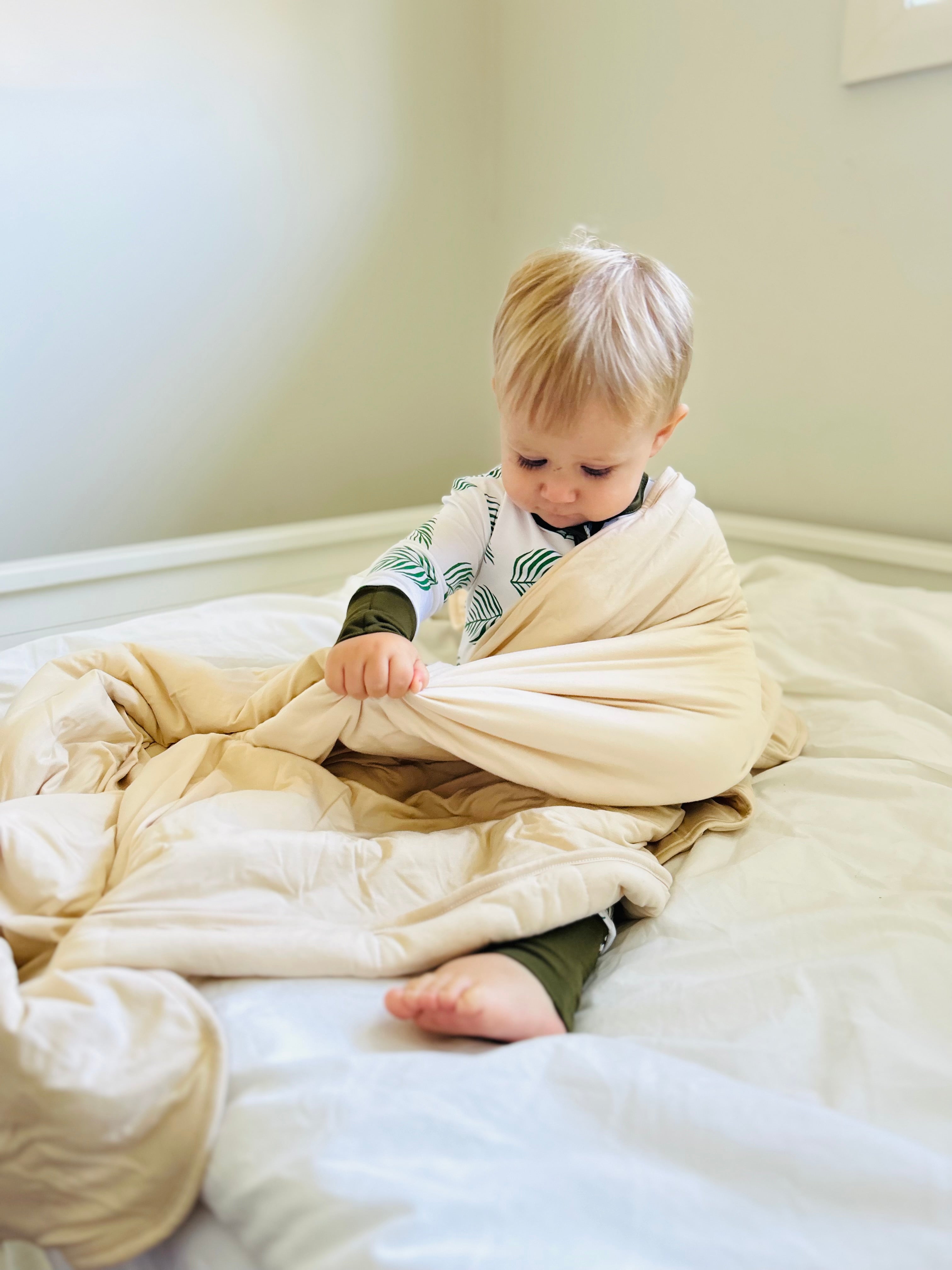 Bamboo Toddler Blanket | Sand